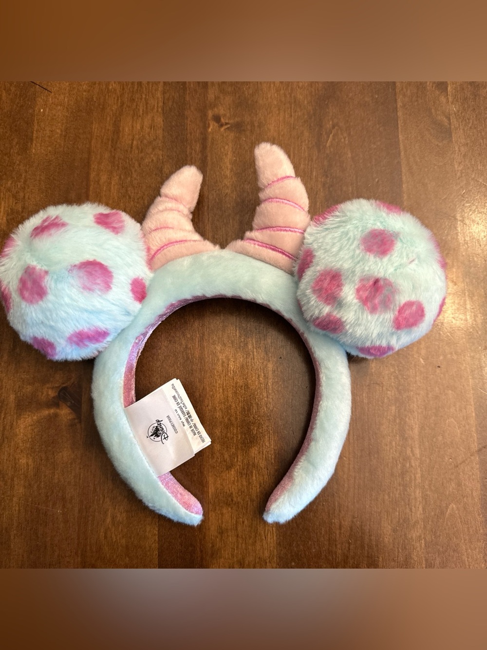 Disney Pixar Sulley Monster Inc Ears Headband Sullivan sully fuzzy ball fluffy